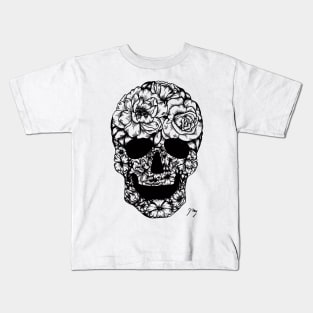 Floral Skull Kids T-Shirt